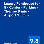 Appartement Luxury Penthouse For 8 - Center - Parking - Therme 8 Min - Airport 15 Min *